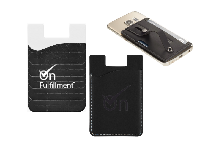 adhesive phone wallets are great corporate gifts to show off your brand