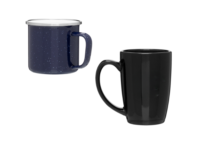 coffee mugs are often used as promotional giveaways