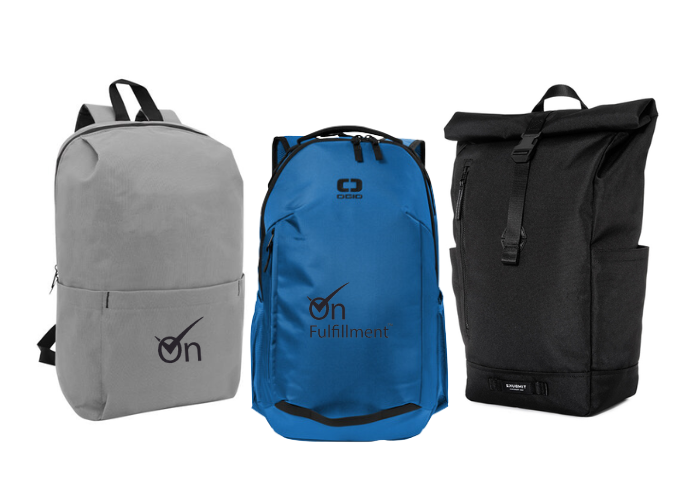 company backpacks are usually an employee new hire products