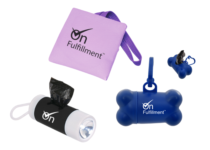 corporate customizable dog baggie dispenser