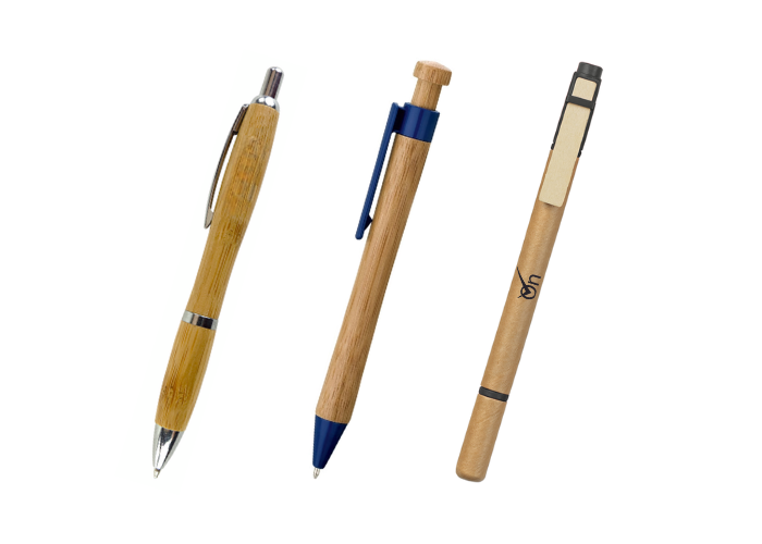 customers enjoy eco friendly pens as promotional giveaways