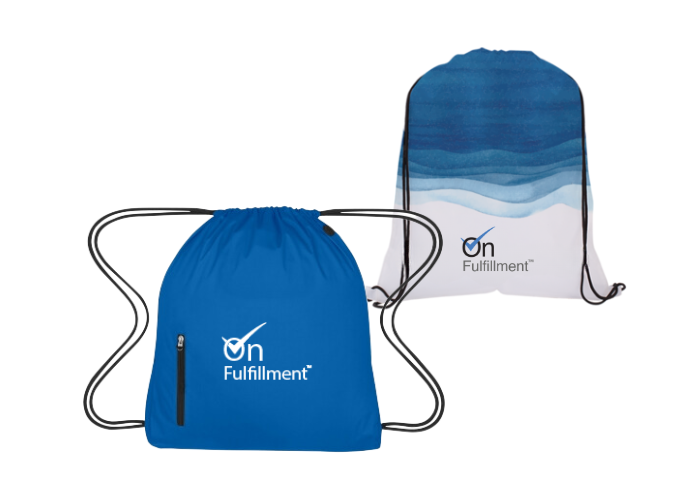 drawstring bags are lightweight and easy event giveaways