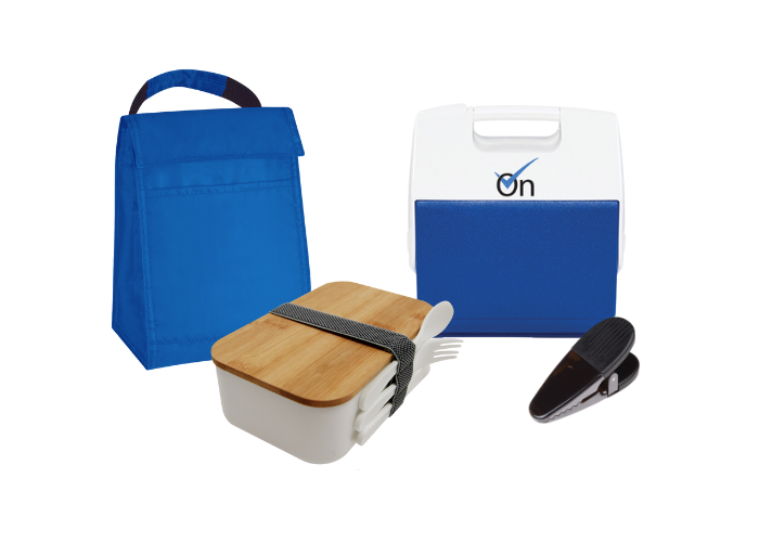 food and beverage storage can be branded with a company logo
