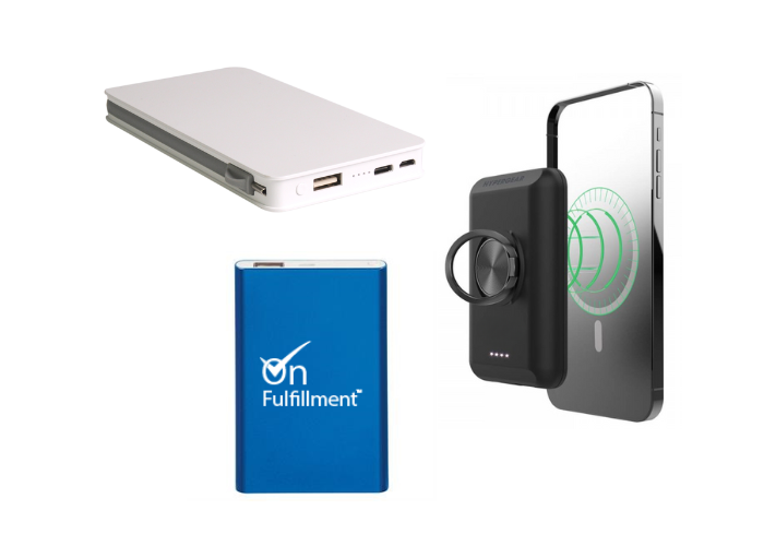 power banks are a popular swag item for companies