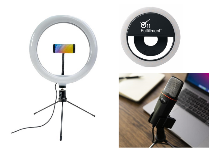 ring lights and microphones for marketing managers