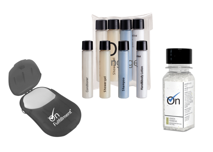 toiletries like soap and shampoo can be branded